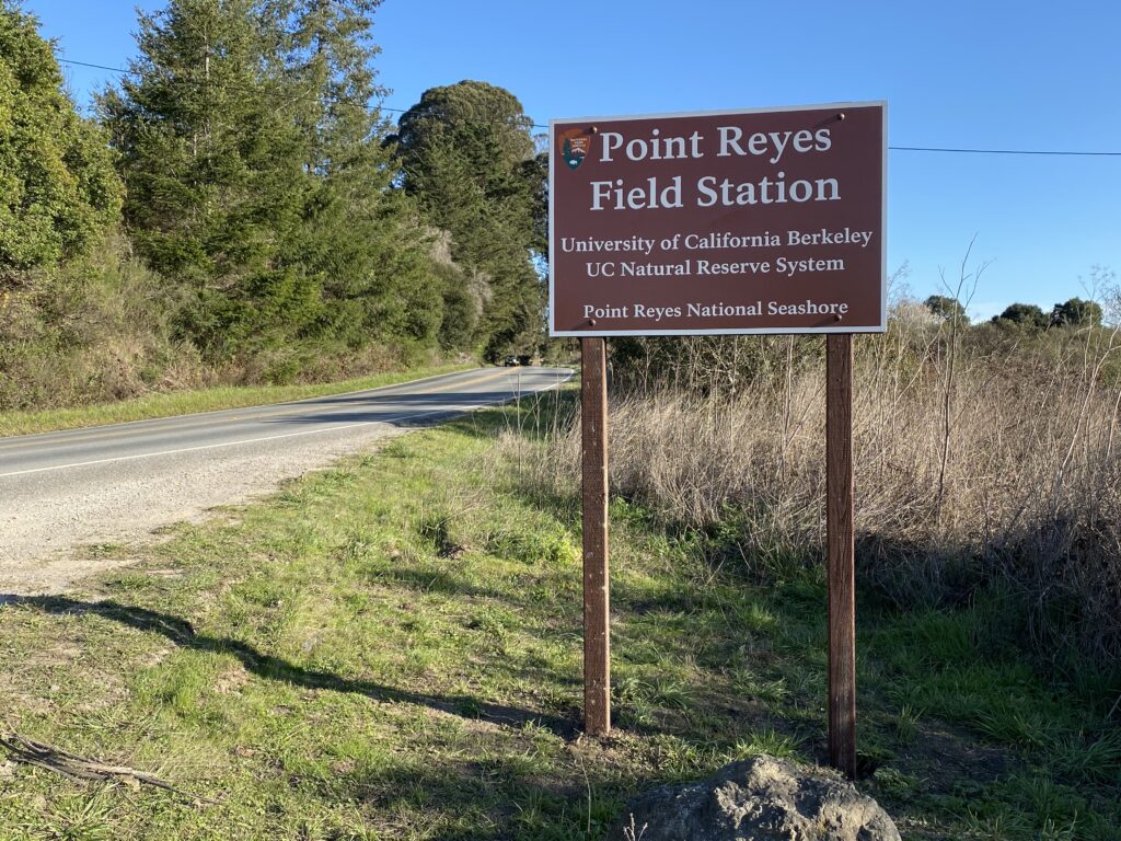 Point Reyes Field Station sign along Highway 1